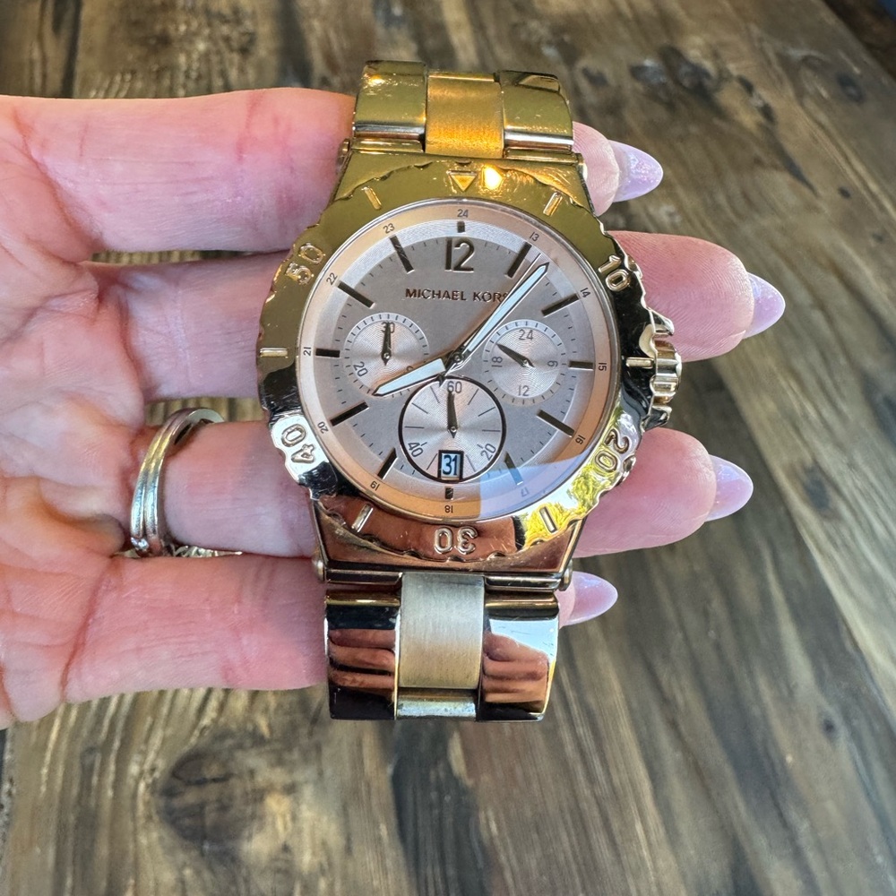 Michael Kors Bel Aire Chronograph Ladies Watch MK5314, Rose Gold